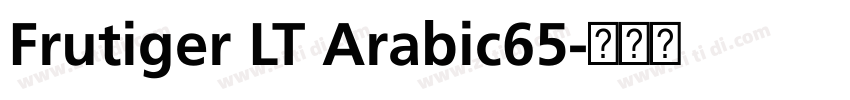 Frutiger LT Arabic65字体转换